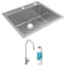 Elkay 18 Gauge SS 25" x 22" x 9" Single Bowl Dual Mount Sink Kit with Filtered Beverage Faucet ECTSR25229TFGB - alternate 8